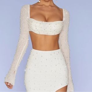 Oh Polly embellished TOP ONLY. Brand new never worn